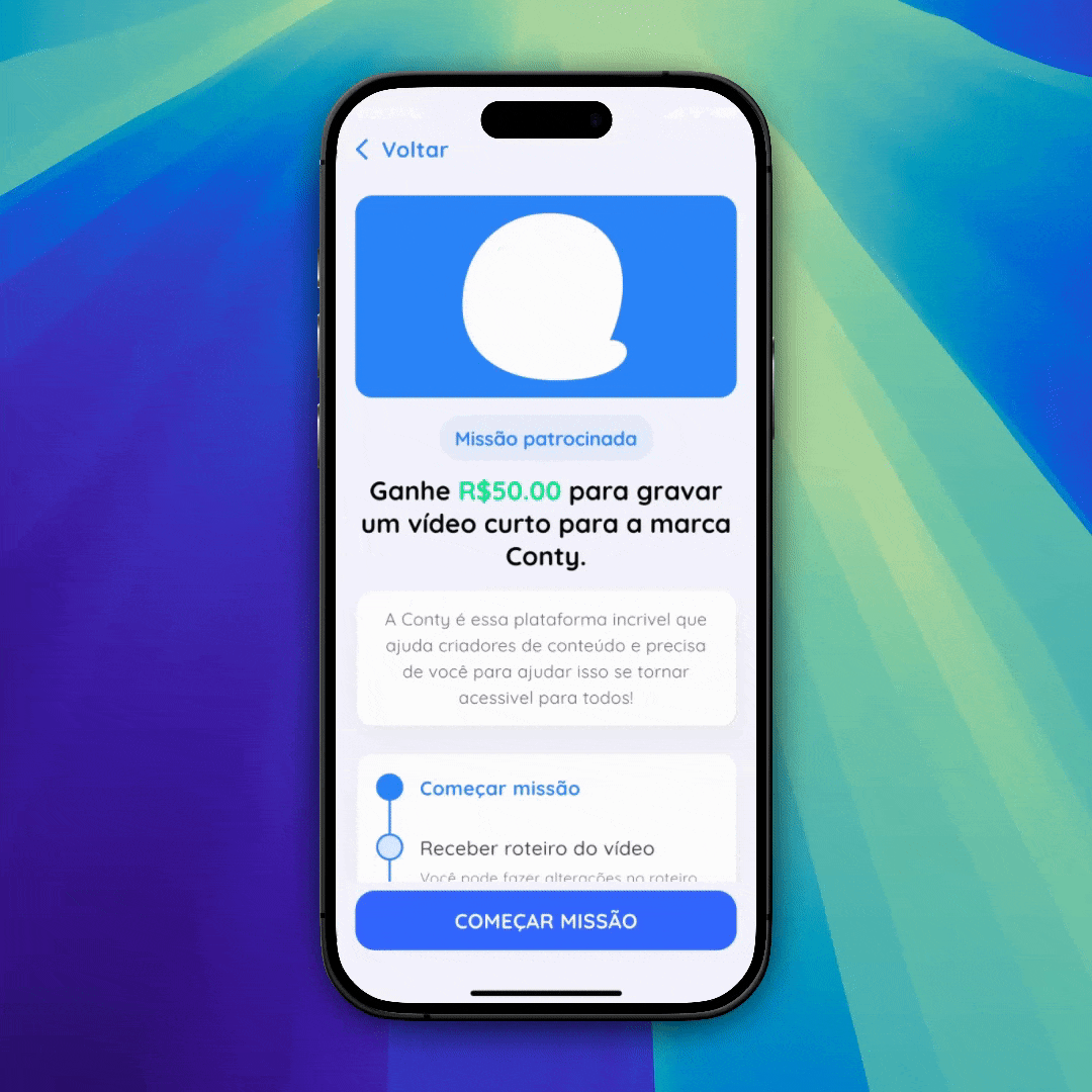 Receba briefings pelo app