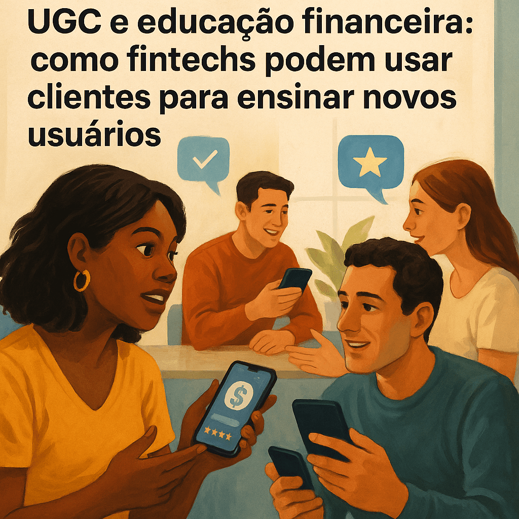 UGC e educação financeira: como fintechs podem usar clientes para ensinar novos usuários